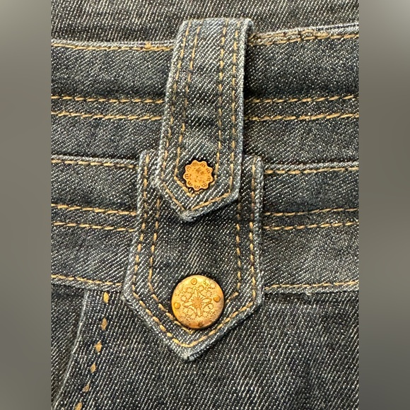 Cache Vintage 90s Wide Leg Denim Jeans High Waisted Wide Waistband Size … - Picture 8 of 12